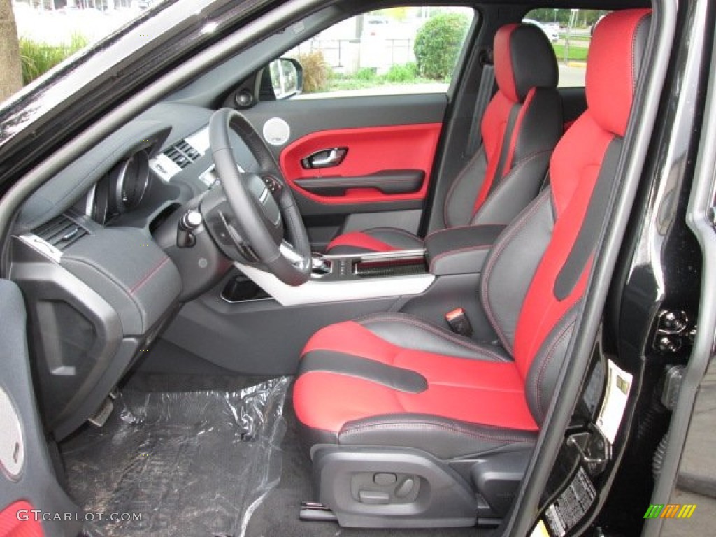 Dynamic Ebony/Pimento Interior 2013 Land Rover Range Rover Evoque Dynamic Photo #88211469