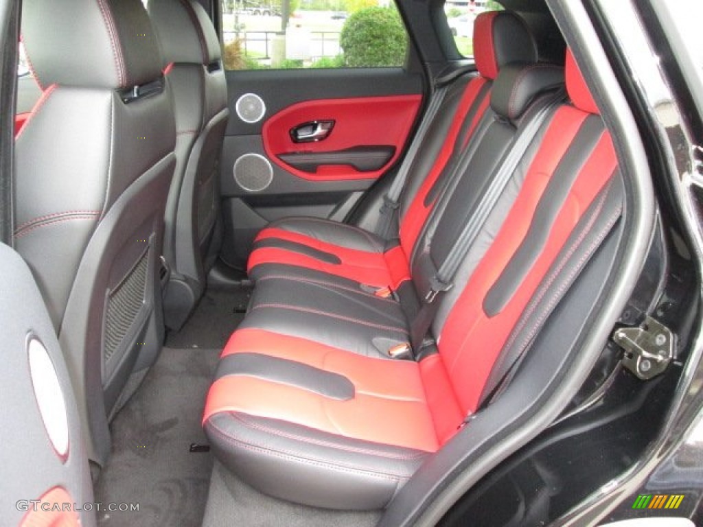 Dynamic Ebony/Pimento Interior 2013 Land Rover Range Rover Evoque Dynamic Photo #88211496