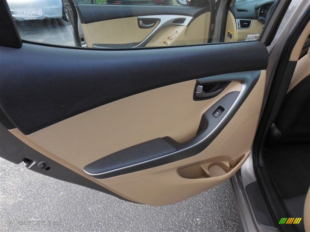 2012 Elantra GLS - Desert Bronze / Beige photo #14