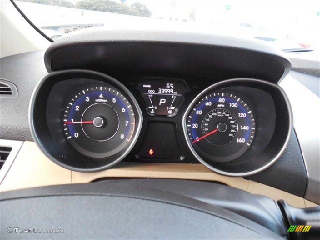 2012 Elantra GLS - Desert Bronze / Beige photo #22
