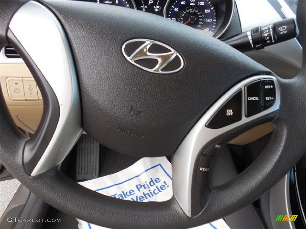2012 Elantra GLS - Desert Bronze / Beige photo #23
