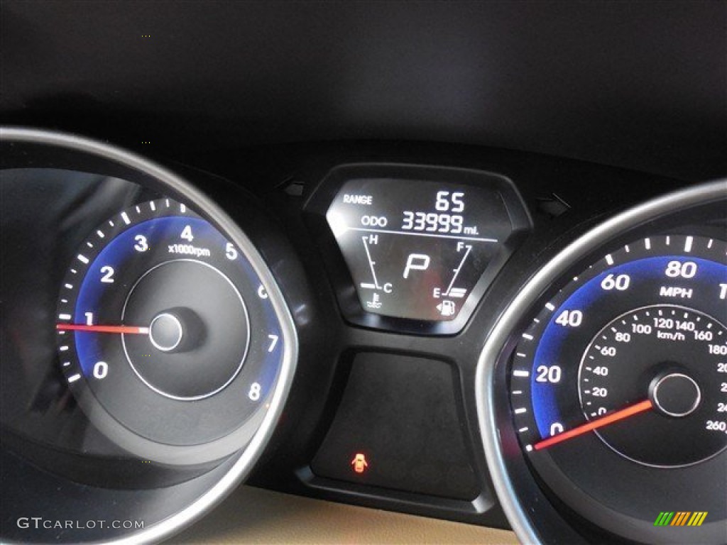 2012 Elantra GLS - Desert Bronze / Beige photo #24