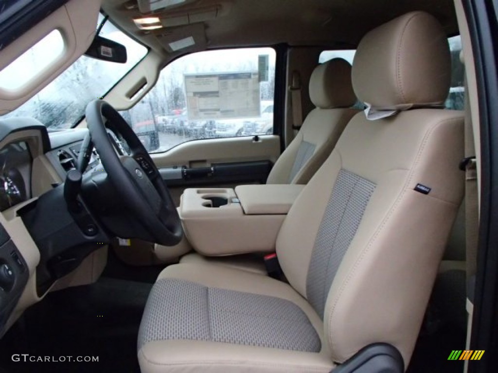 Adobe Interior 2014 Ford F250 Super Duty XLT SuperCab 4x4 Photo #88212530