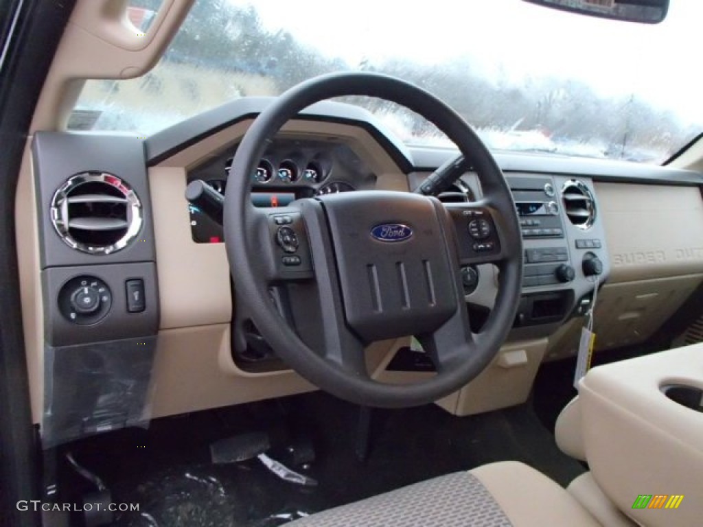 2014 F250 Super Duty XLT SuperCab 4x4 - Kodiak Brown Metallic / Adobe photo #14