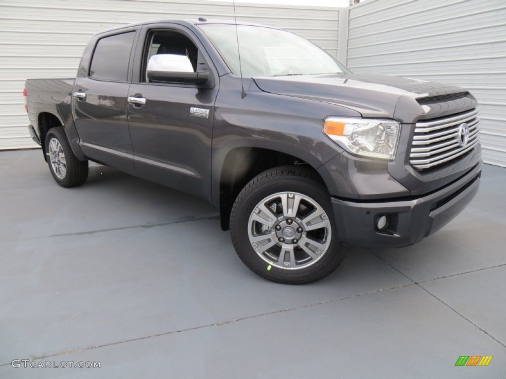 2014 Tundra Platinum Crewmax - Magnetic Gray Metallic / Black photo #2