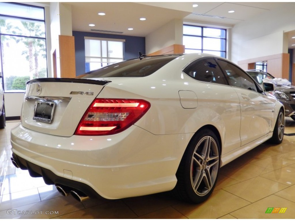 Polar White 2013 Mercedes-Benz C 63 AMG Exterior Photo #88214271