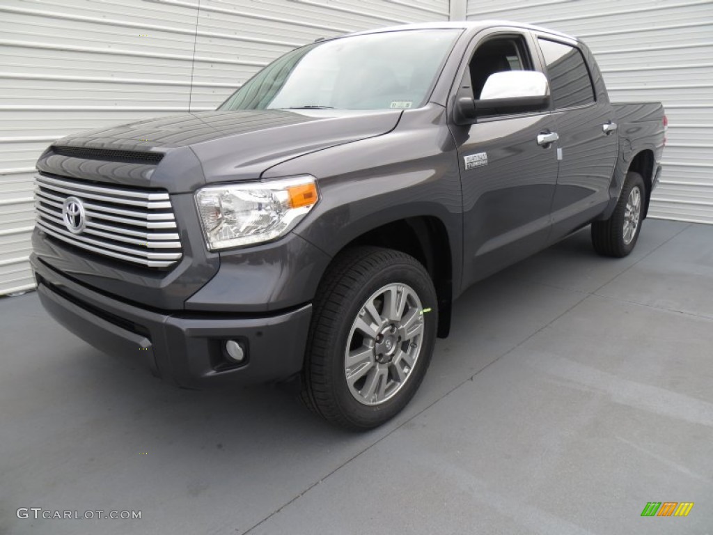 2014 Tundra Platinum Crewmax - Magnetic Gray Metallic / Black photo #7