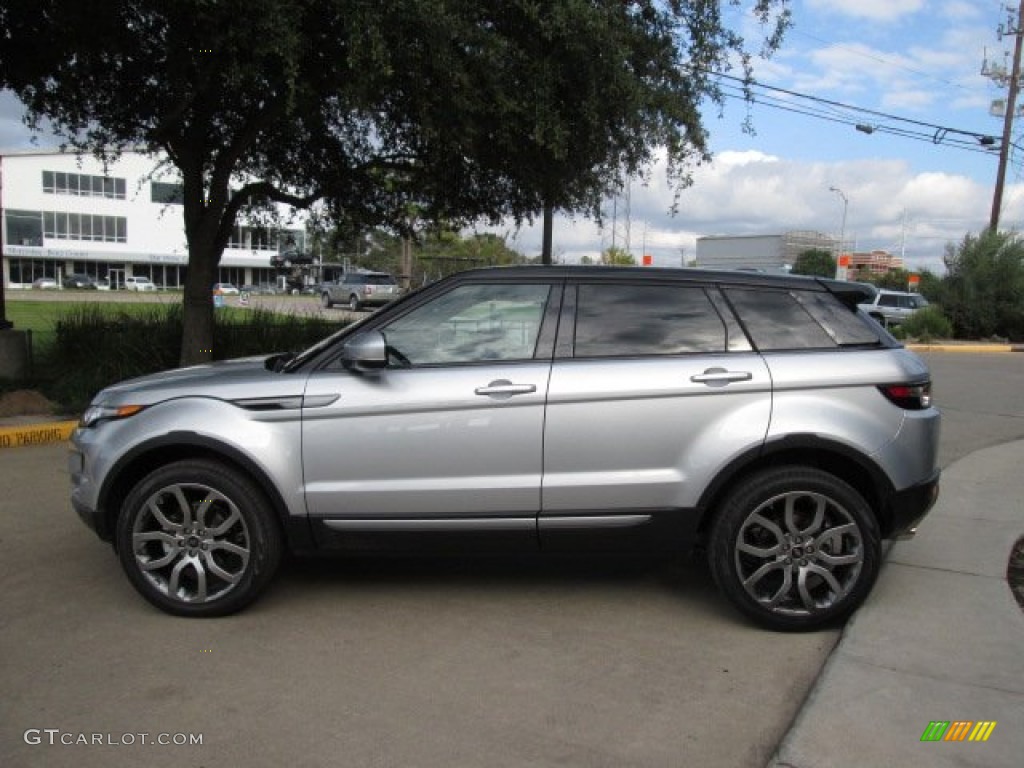 Indus Silver Metallic 2013 Land Rover Range Rover Evoque Pure Exterior Photo #88214283