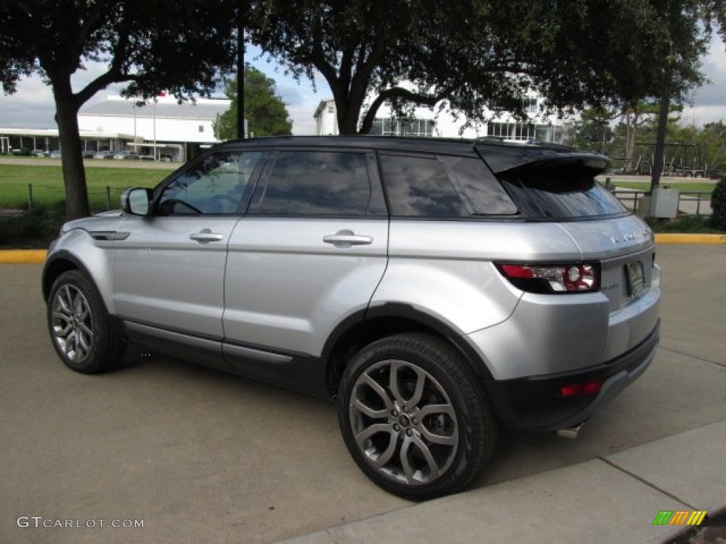 Indus Silver Metallic 2013 Land Rover Range Rover Evoque Pure Exterior Photo #88214307