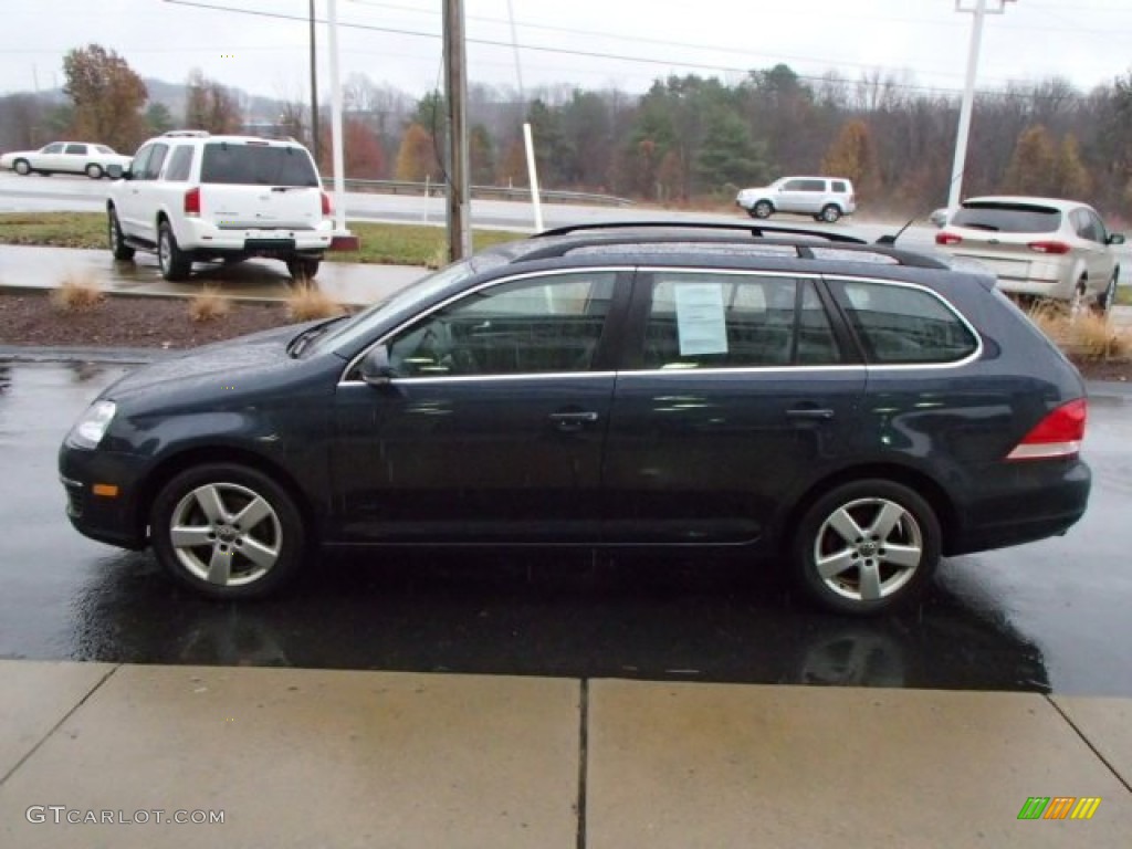 2009 Jetta SE SportWagen - Blue Graphite Metallic / Anthracite photo #5