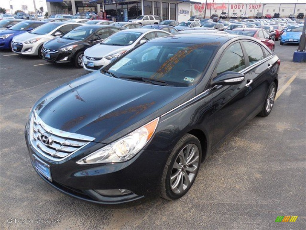 2011 Sonata Limited 2.0T - Pacific Blue Pearl / Gray photo #1