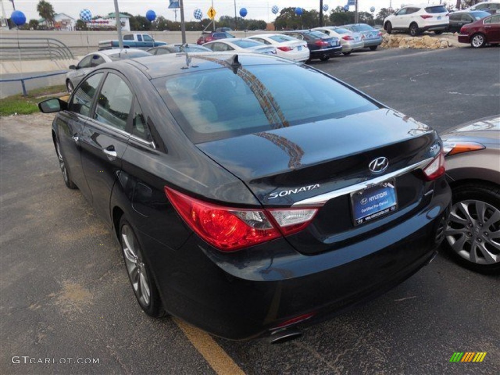 2011 Sonata Limited 2.0T - Pacific Blue Pearl / Gray photo #7