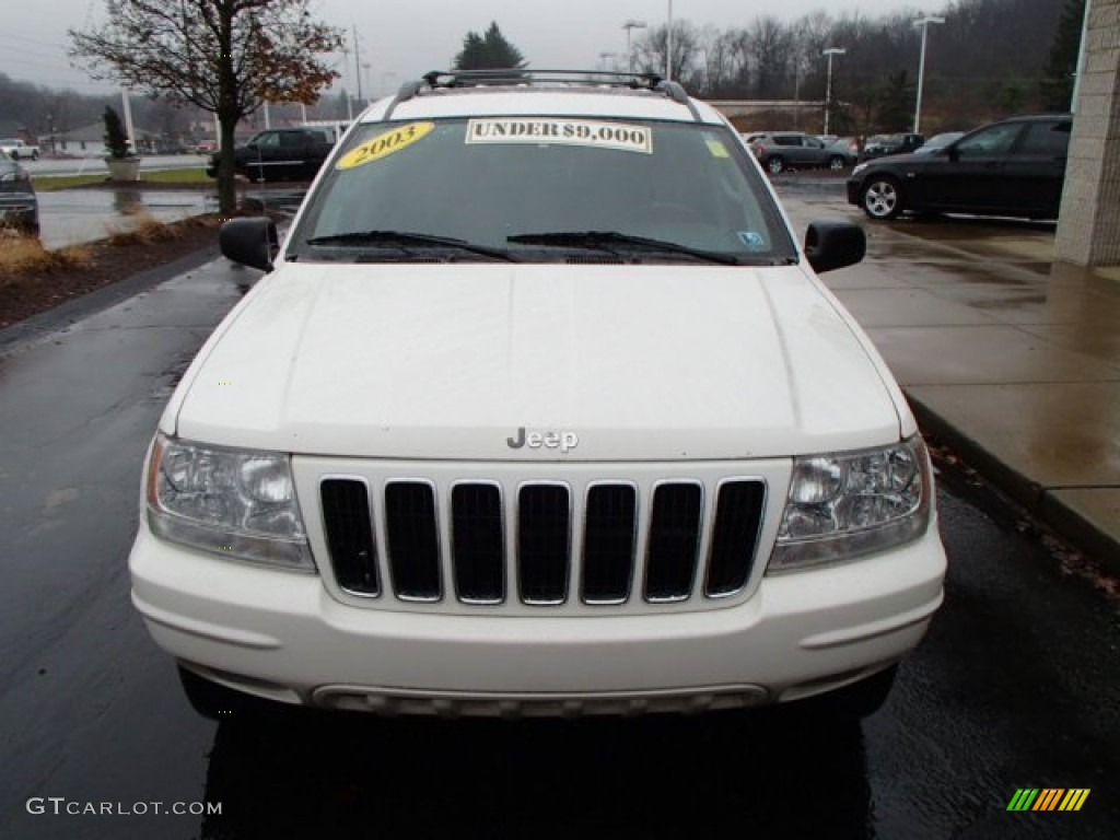 2003 Grand Cherokee Limited 4x4 - Stone White / Dark Slate Gray photo #3