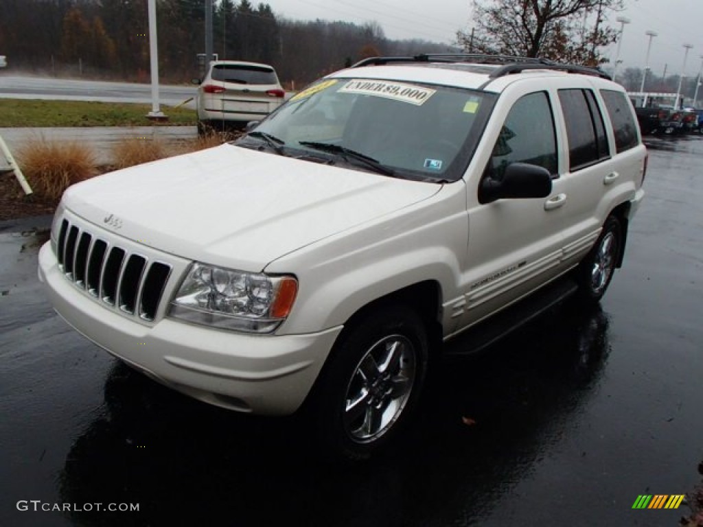 2003 Grand Cherokee Limited 4x4 - Stone White / Dark Slate Gray photo #4