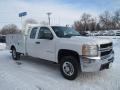Summit White - Silverado 2500HD Work Truck Extended Cab 4x4 Photo No. 2