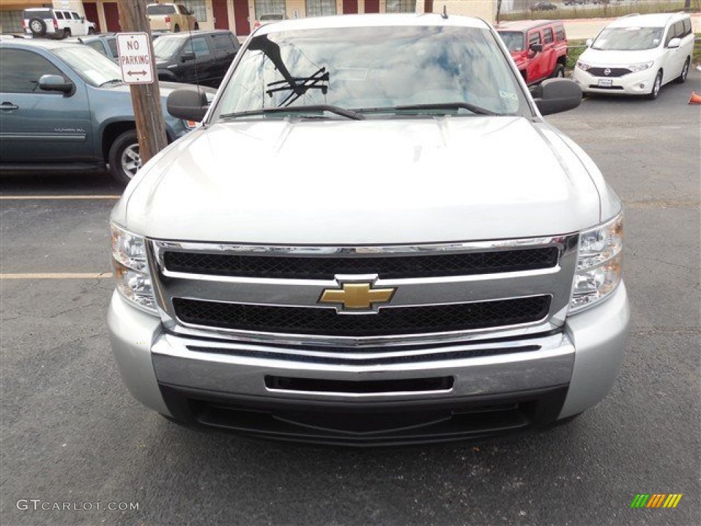 2011 Silverado 1500 LS Extended Cab - Sheer Silver Metallic / Dark Titanium photo #2