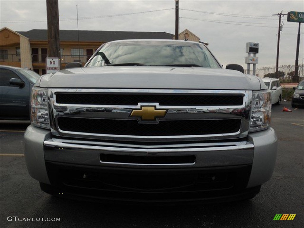 2011 Silverado 1500 LS Extended Cab - Sheer Silver Metallic / Dark Titanium photo #3