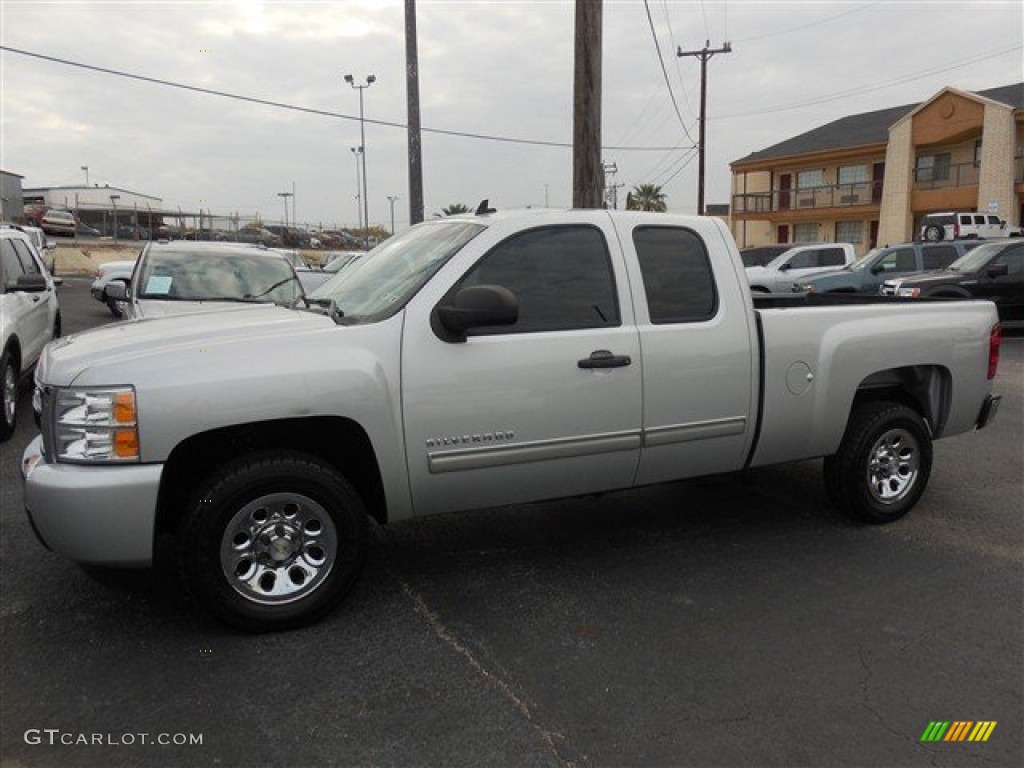 2011 Silverado 1500 LS Extended Cab - Sheer Silver Metallic / Dark Titanium photo #6