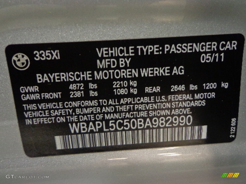 2011 3 Series 335i xDrive Sedan - Titanium Silver Metallic / Black photo #15