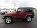 2010 Red Rock Crystal Pearl Jeep Wrangler Sahara 4x4  photo #5