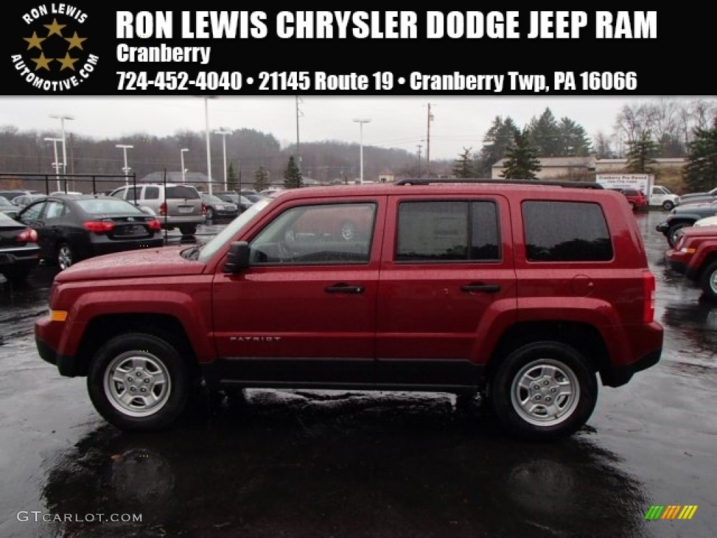 Deep Cherry Red Crystal Pearl Jeep Patriot