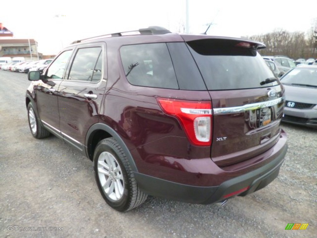 2011 Explorer XLT 4WD - Bordeaux Reserve Red Metallic / Medium Light Stone photo #9