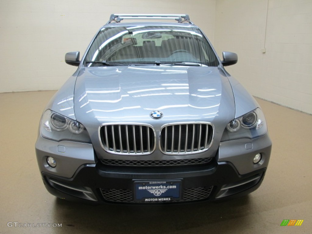 2007 X5 4.8i - Space Grey Metallic / Sand Beige photo #2