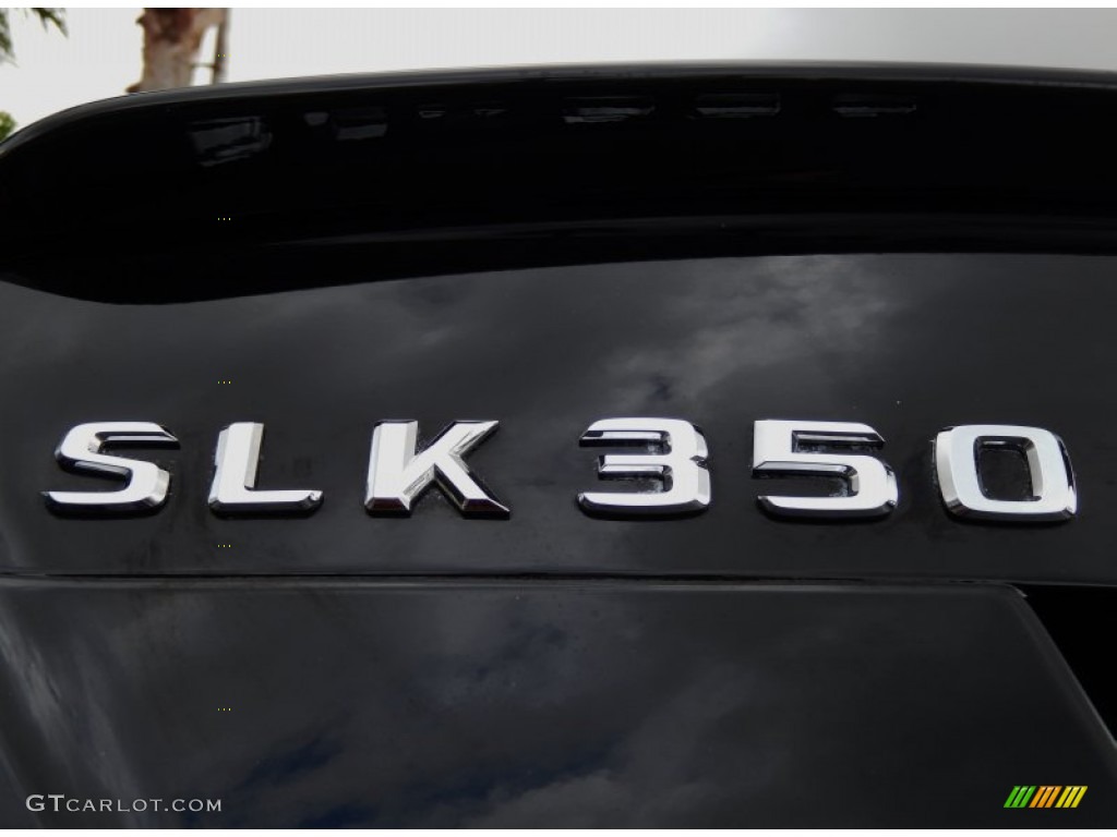 2010 SLK 350 Roadster - Black / Beige photo #11