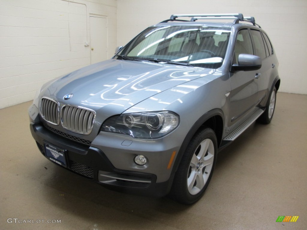 2007 X5 4.8i - Space Grey Metallic / Sand Beige photo #4