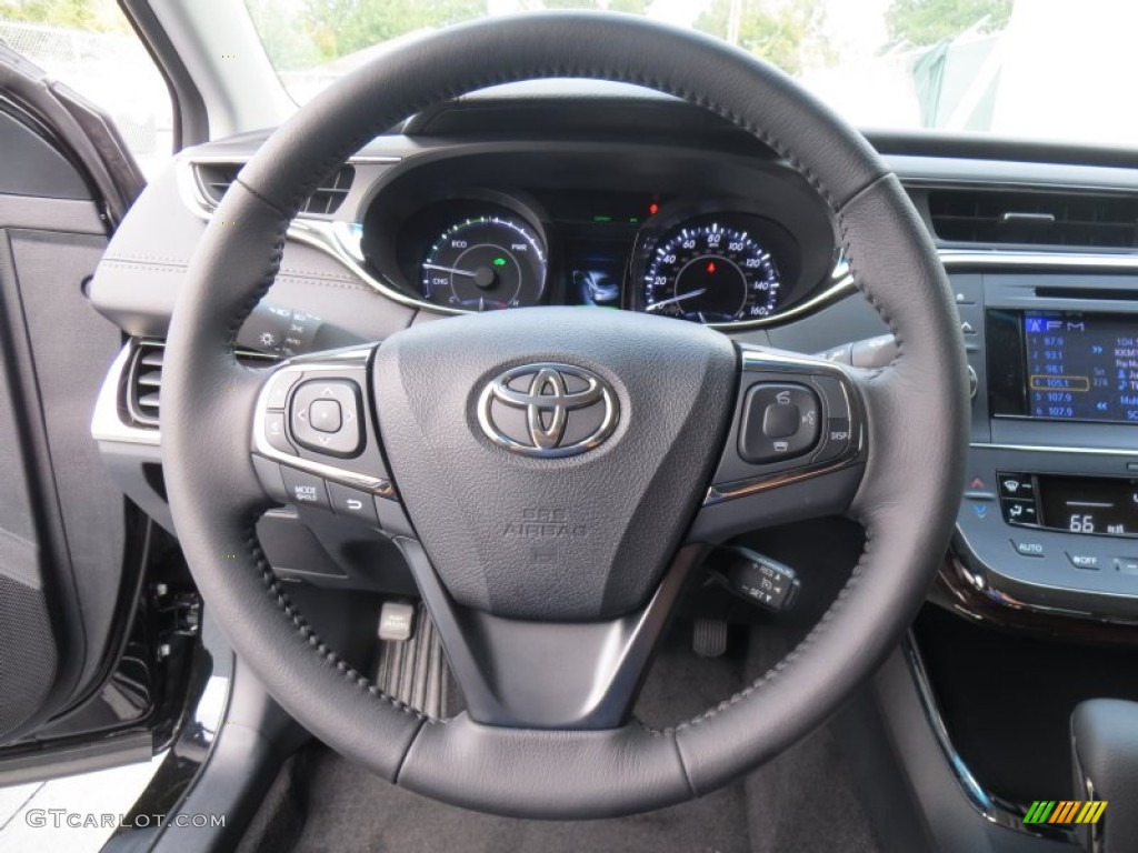 2014 Toyota Avalon Hybrid XLE Premium Black Steering Wheel Photo #88219323