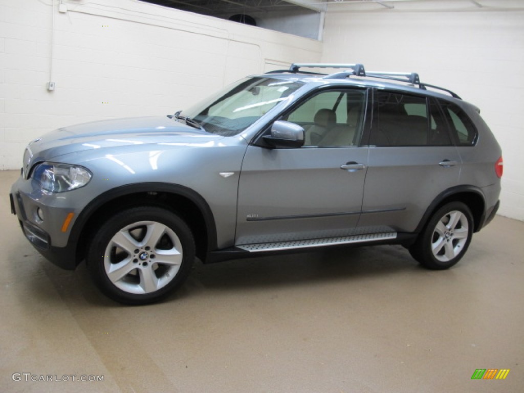 2007 X5 4.8i - Space Grey Metallic / Sand Beige photo #5