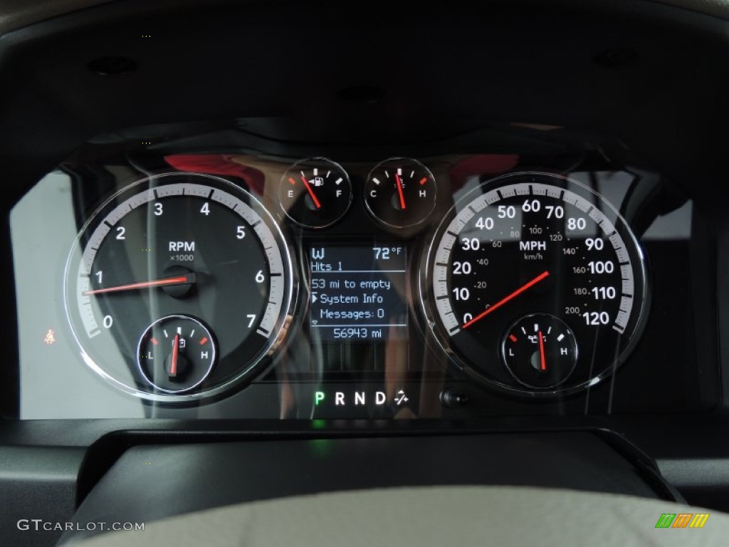 2009 Ram 1500 SLT Crew Cab - Brilliant Black Crystal Pearl / Dark Slate/Medium Graystone photo #15