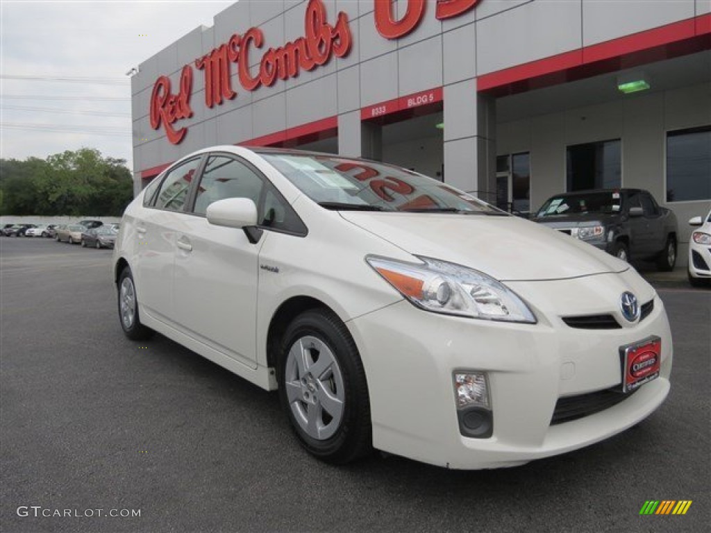 2010 Prius Hybrid III - Blizzard White Pearl / Dark Gray photo #1