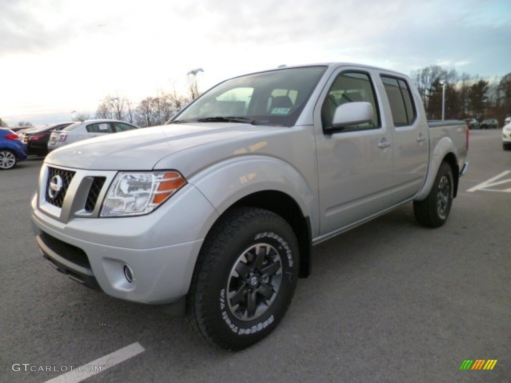 Brilliant Silver 2014 Nissan Frontier Pro-4X Crew Cab 4x4 Exterior Photo #88220514
