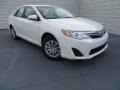 2014 Super White Toyota Camry LE  photo #1