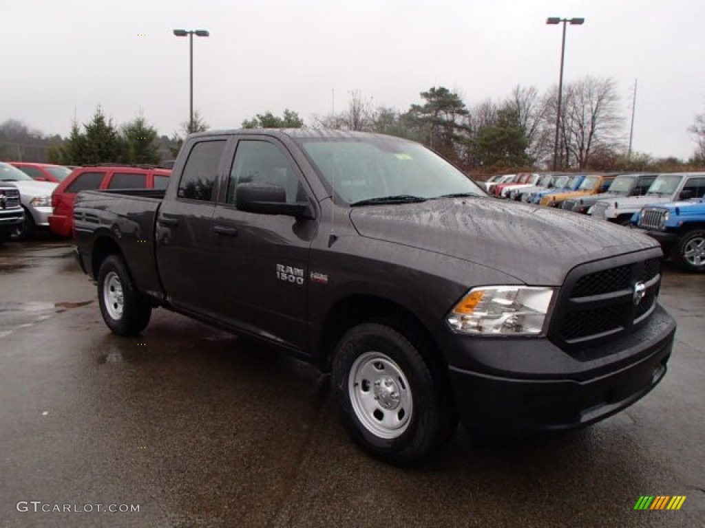 2014 1500 Tradesman Quad Cab 4x4 - Granite Crystal Metallic / Black/Diesel Gray photo #4