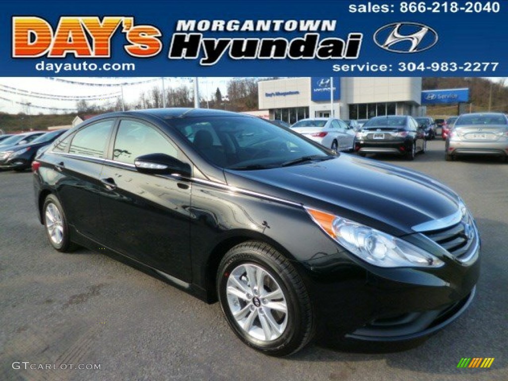 2014 Sonata GLS - Phantom Black Metallic / Gray photo #1
