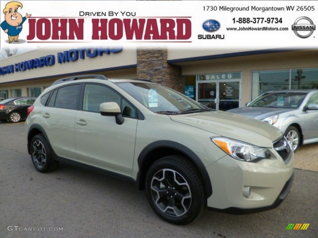 2014 XV Crosstrek 2.0i Premium - Desert Khaki / Black photo #1