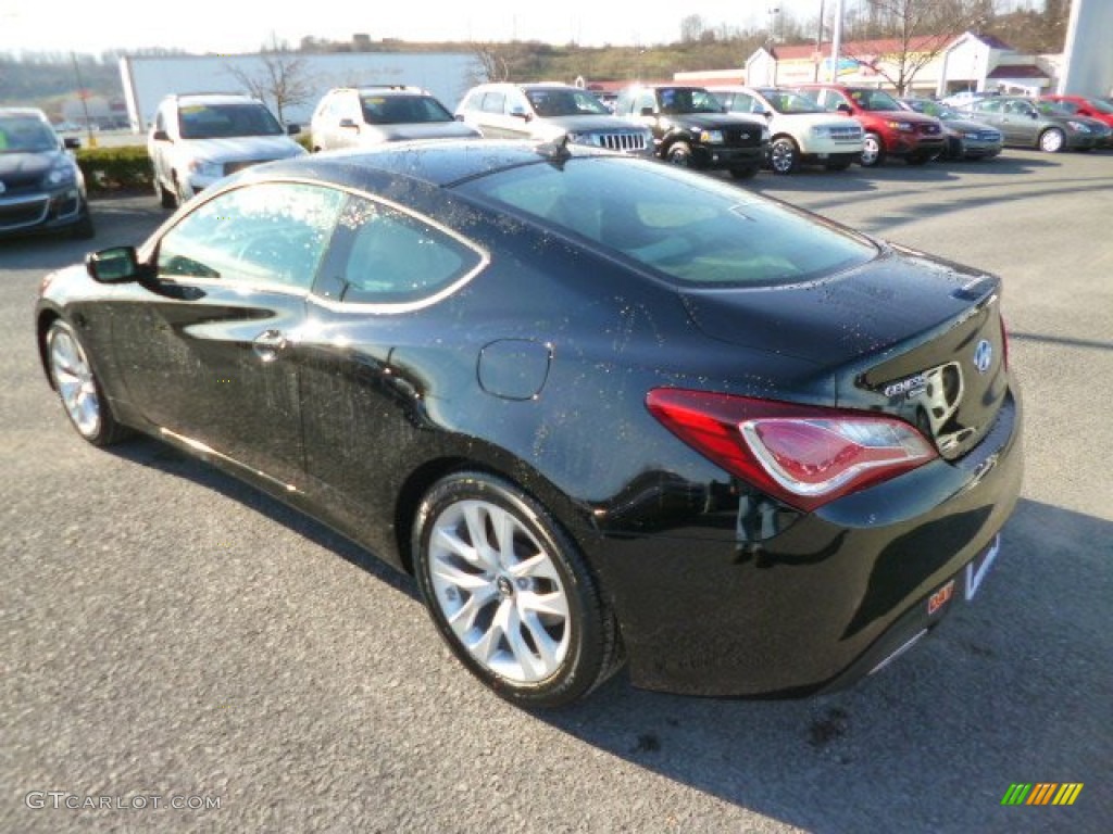 2013 Genesis Coupe 2.0T Premium - Becketts Black / Gray Leather/Gray Cloth photo #5