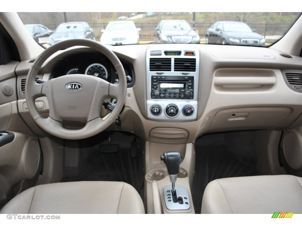 2008 Sportage EX V6 4x4 - Smokey Brown Metallic / Beige photo #3