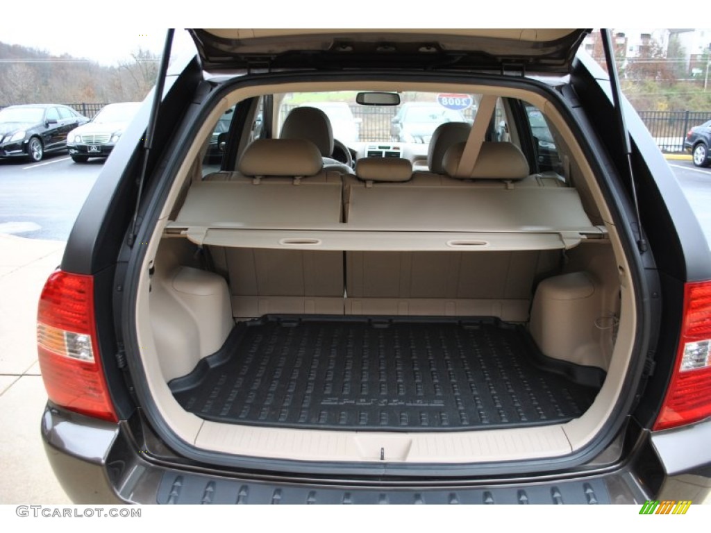 2008 Sportage EX V6 4x4 - Smokey Brown Metallic / Beige photo #11