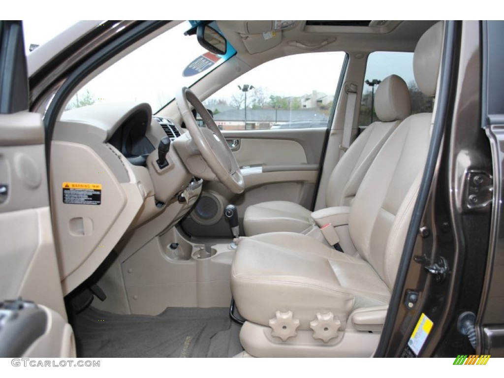 2008 Sportage EX V6 4x4 - Smokey Brown Metallic / Beige photo #16