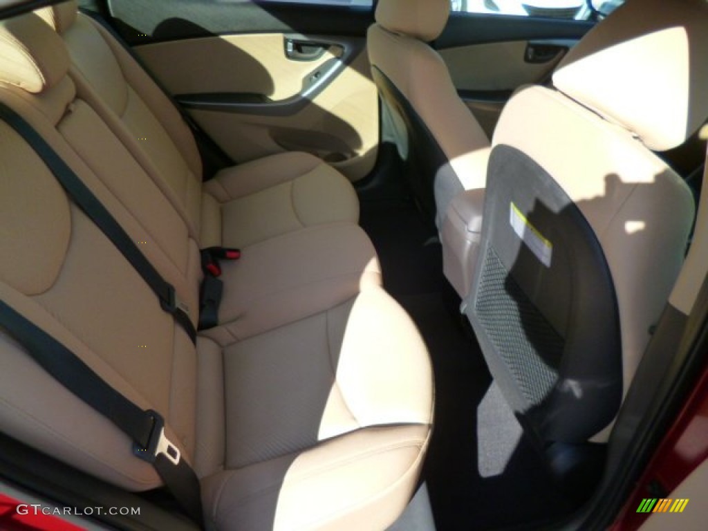 2013 Elantra GLS - Red / Beige photo #12