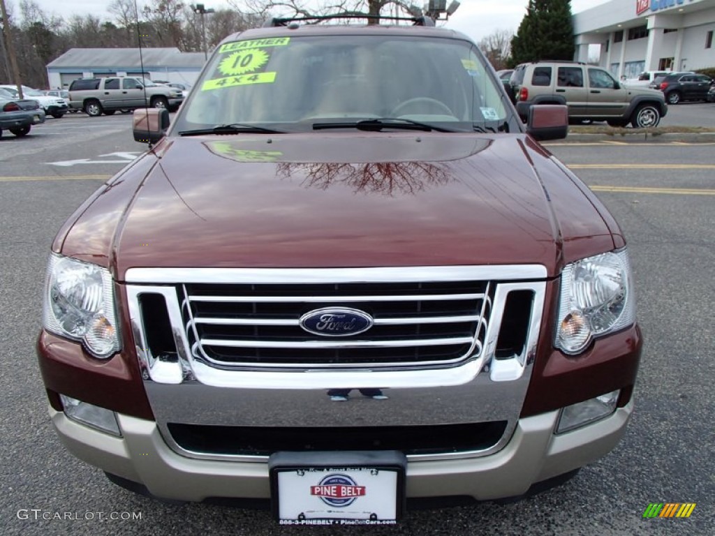 2010 Explorer Eddie Bauer 4x4 - Dark Copper Metallic / Camel photo #2