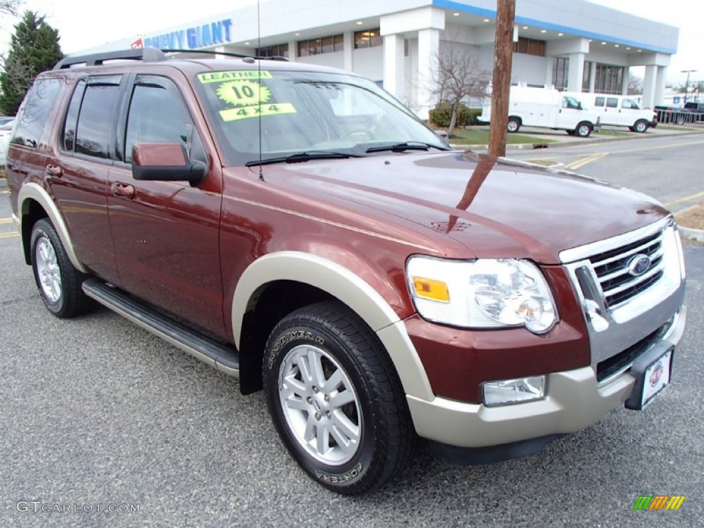 2010 Explorer Eddie Bauer 4x4 - Dark Copper Metallic / Camel photo #3