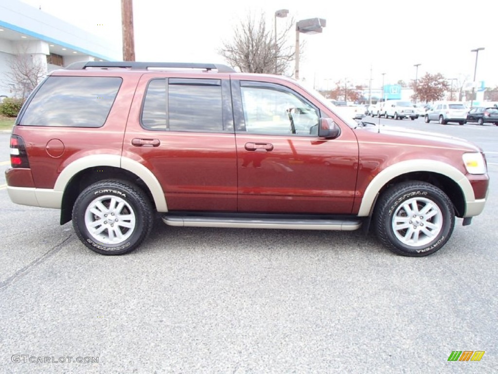 2010 Explorer Eddie Bauer 4x4 - Dark Copper Metallic / Camel photo #4