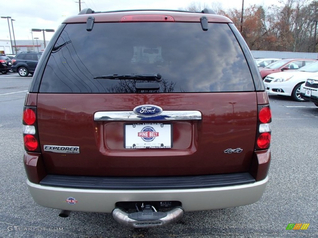 2010 Explorer Eddie Bauer 4x4 - Dark Copper Metallic / Camel photo #8