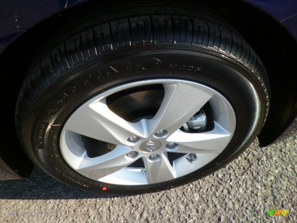 2013 Elantra GLS - Indigo Night / Beige photo #8