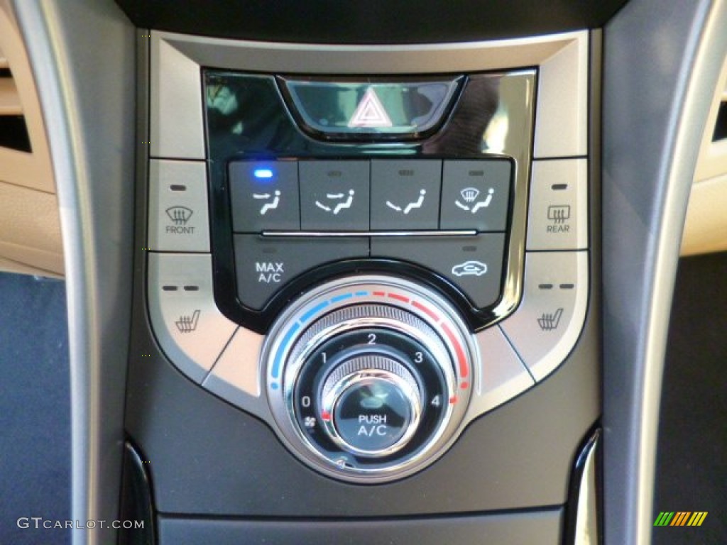 2013 Elantra GLS - Indigo Night / Beige photo #18