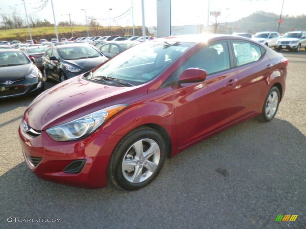 2013 Elantra GLS - Red / Gray photo #3